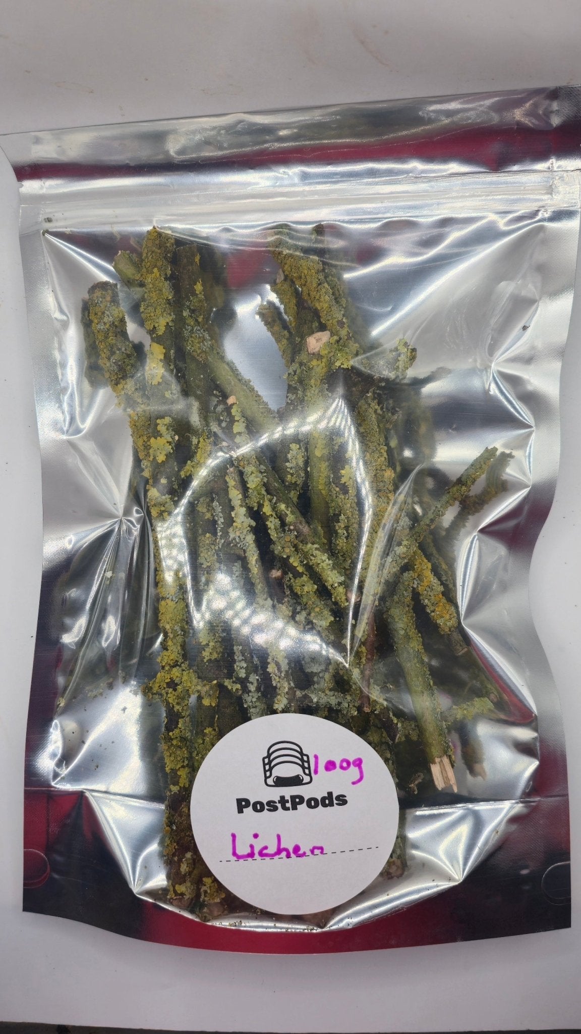 100g bag of lichen sticks