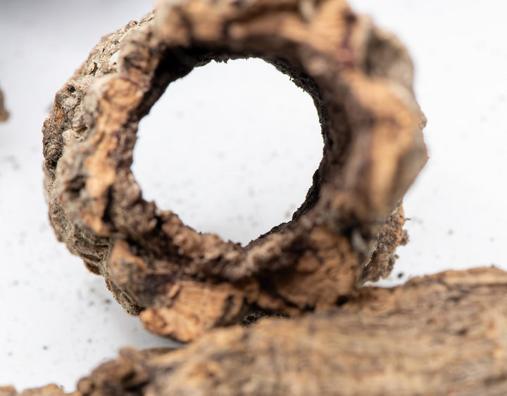 circular natural cork tube